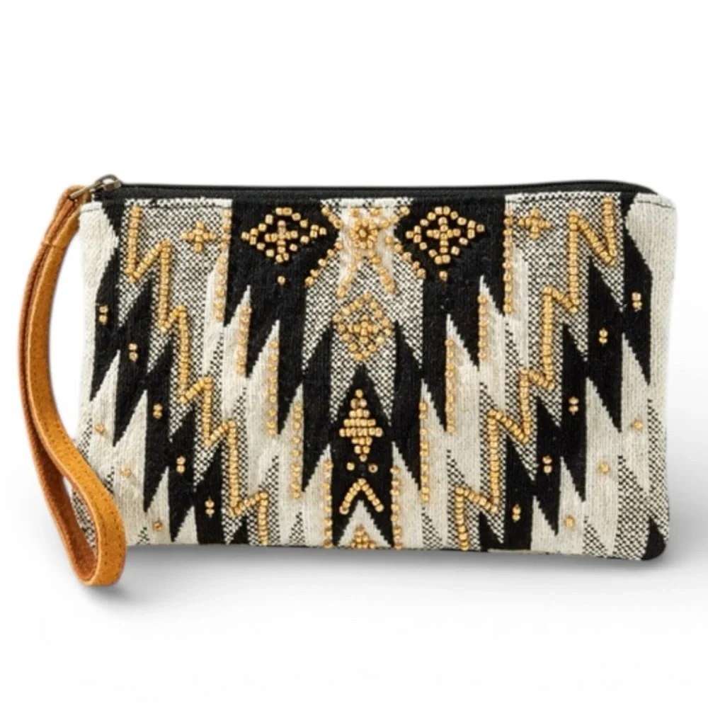Stylish Black and Gold Clutch